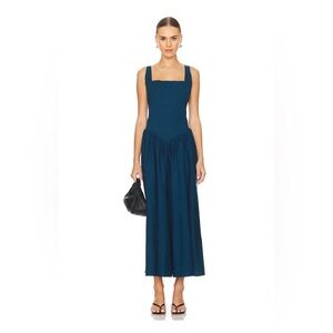 PEIXOTO Harlow Maxi Dress in Marine Teal, size M